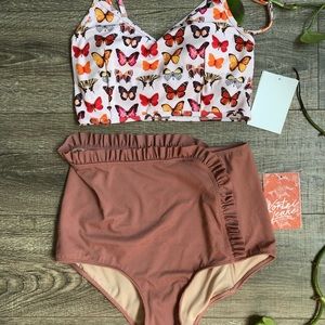 Kortni Jeane NWT Cascade Bottoms in Dusty Rose